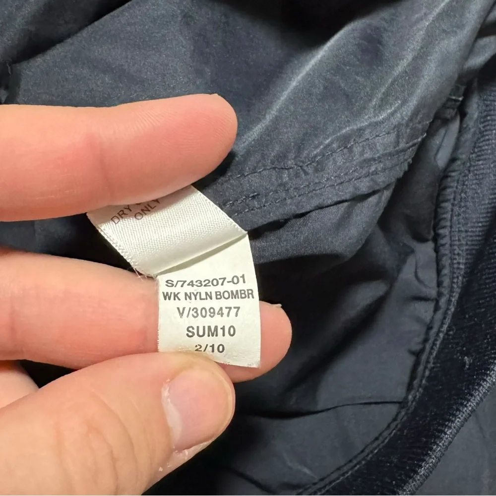 Banana Republic 2010 Polyester‎ Lightweight Black Full Zip Jacket Adult XL